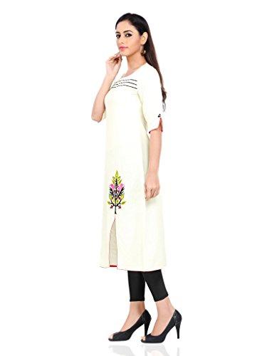 Divena Women's Plus Size Khadi Kurta