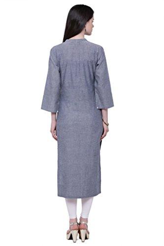 Divena Grey Khadi Kurta