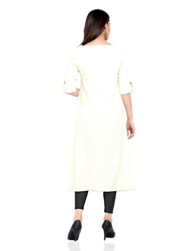 Divena Women's Plus Size Khadi Kurta