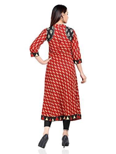 Divena Women'S Cotton Maroon Kurta -Dk0113