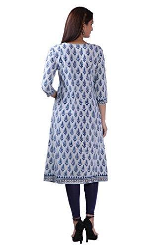 Divena Indigo Blue Cotton Kurtis for girls (DBK0130-M, Kurti M size)