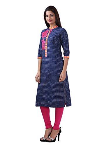 Divena Straight Embroidered Kurta for women (DBK0108-XL, XL kurtis)