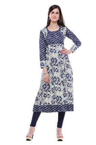 Divena Traditional Plus size Printed Cotton kurtas for women (DK0144-9XL, 9XL kurtis/58 size)
