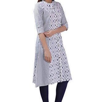 Divena Women's Kurta(DBK0094-4XL_White_XXXX-Large)