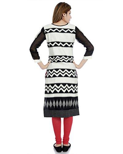 Divena Khadi White Kurta for women (sku-XL, XL kurtis)