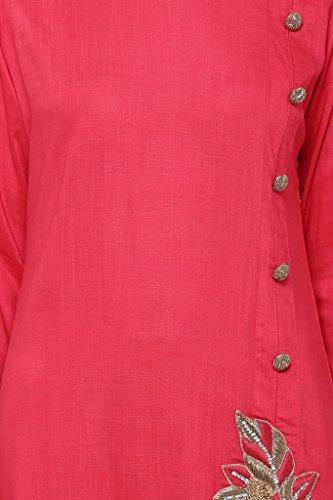 Divena Tomato Red Rayon Kurtis for girls (DBK0081)