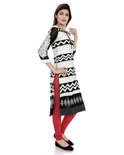 Divena Khadi White Kurta for women (sku-XL, XL kurtis)