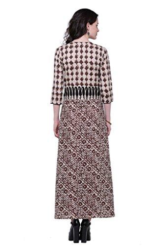 Divena Women's Cotton Kurti (Multicolour, Medium)