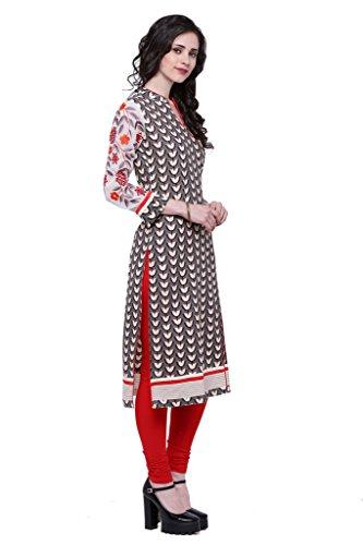 Divena Khadi Angrakha Kurti With Embroiderd Georgette Sleeves