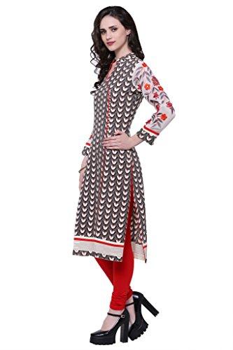 Divena Khadi Angrakha Kurti With Embroiderd Georgette Sleeves