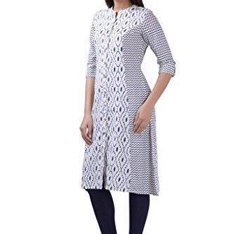 Divena Women's Kurta(DBK0094-4XL_White_XXXX-Large)