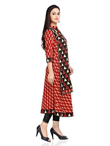 Divena Women'S Cotton Maroon Kurta -Dk0113