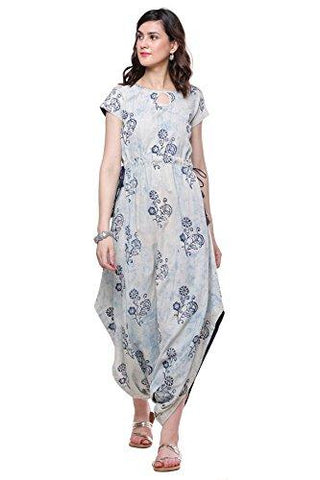 Divena Women's Cotton Jumpsuit (Blue, 4XL)