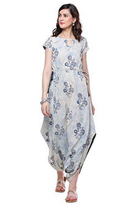 Divena Women's Cotton Kurti (Blue, XXXL)