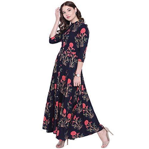 Divena Blue Women Kurtas & Kurtis (DBK0227-L, Kurti L size)