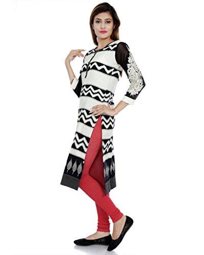 Divena Khadi White Kurta for women (sku-XL, XL kurtis)