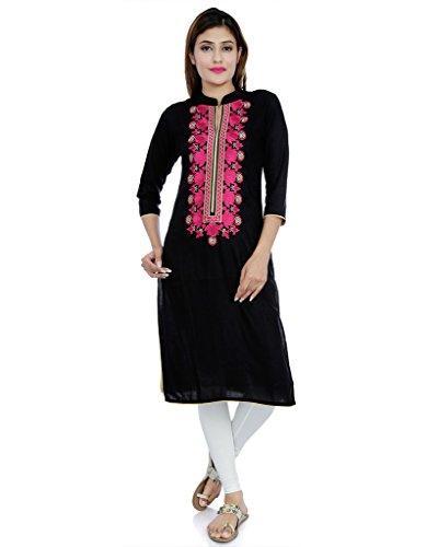 Divena Women'S Viscose Black Kurta (Dbk0032-Xxl_Xx-Large)