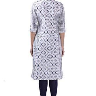 Divena Women's Kurta(DBK0094-4XL_White_XXXX-Large)