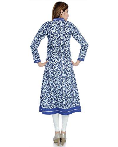 Divena Women's Cotton Kurti (DK0085-7XL_blue_54)