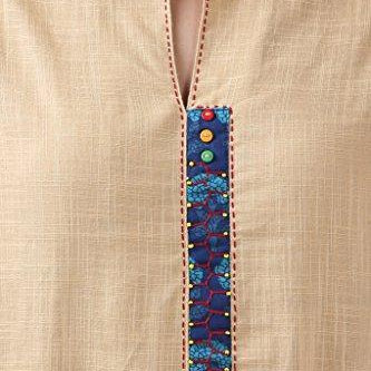 Divena Beige Khadi Kurti