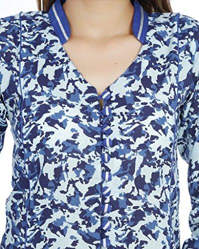 Divena Women's Cotton Kurti (DK0085-XL_blue)